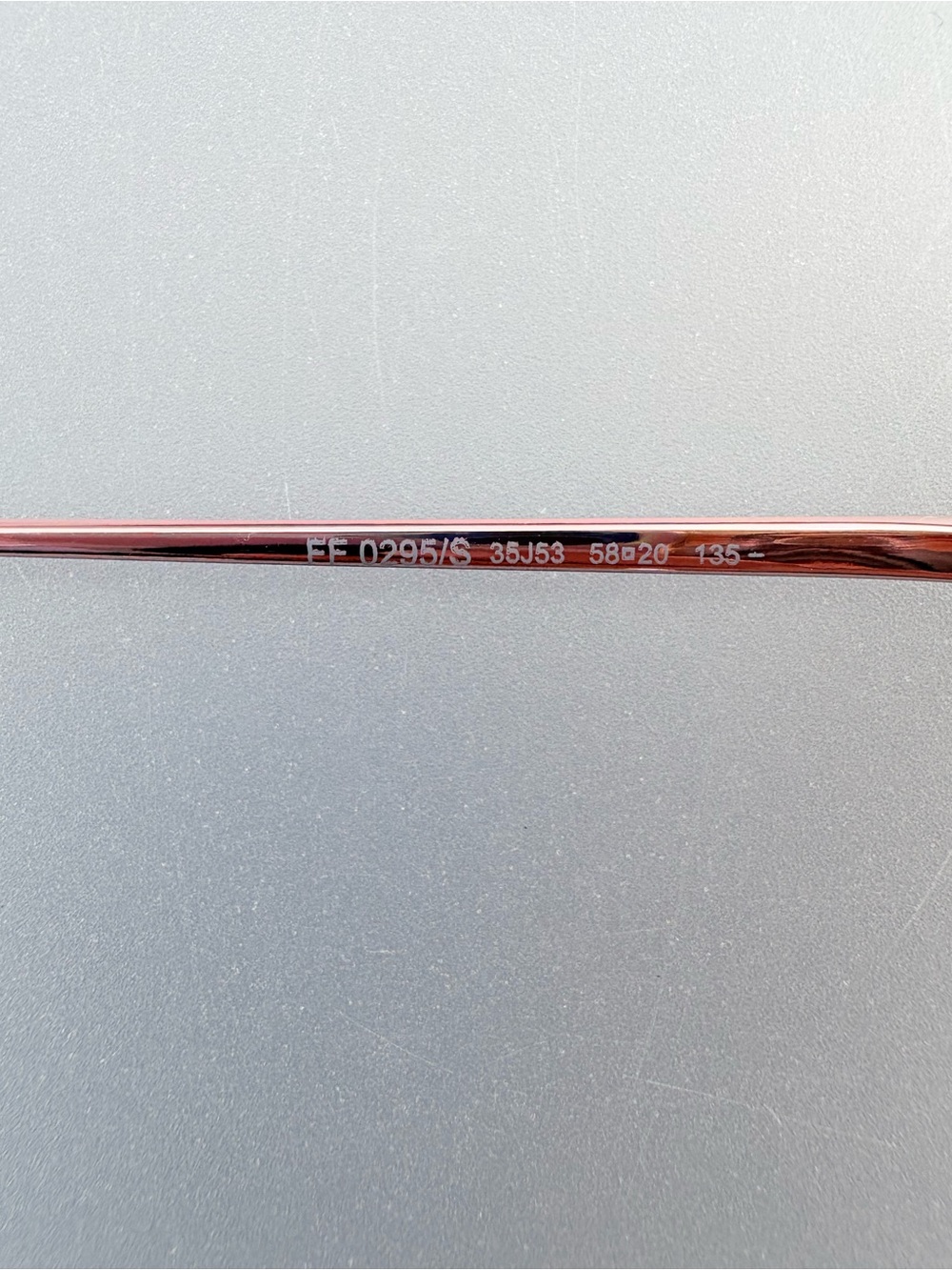 Fendi Pearl Rim Round Sunglasses FF0295/S 35J53 Rose Gold Pink Gradient - Picture 11 of 17
